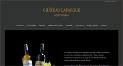 Desktop Screenshot of chateau-lafargue.com